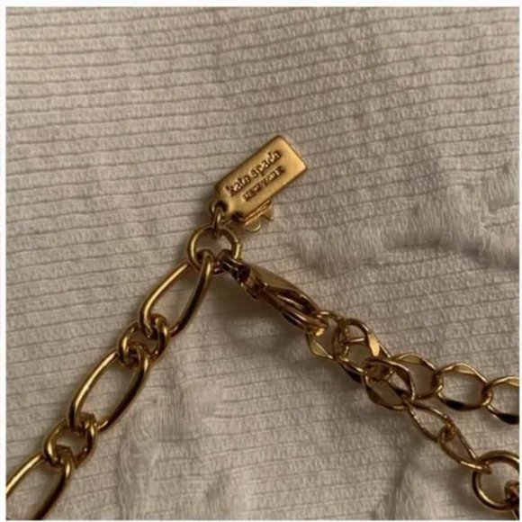 Kate Spade Jackpot Jewels black gold stone necklace - Picture 9 of 16